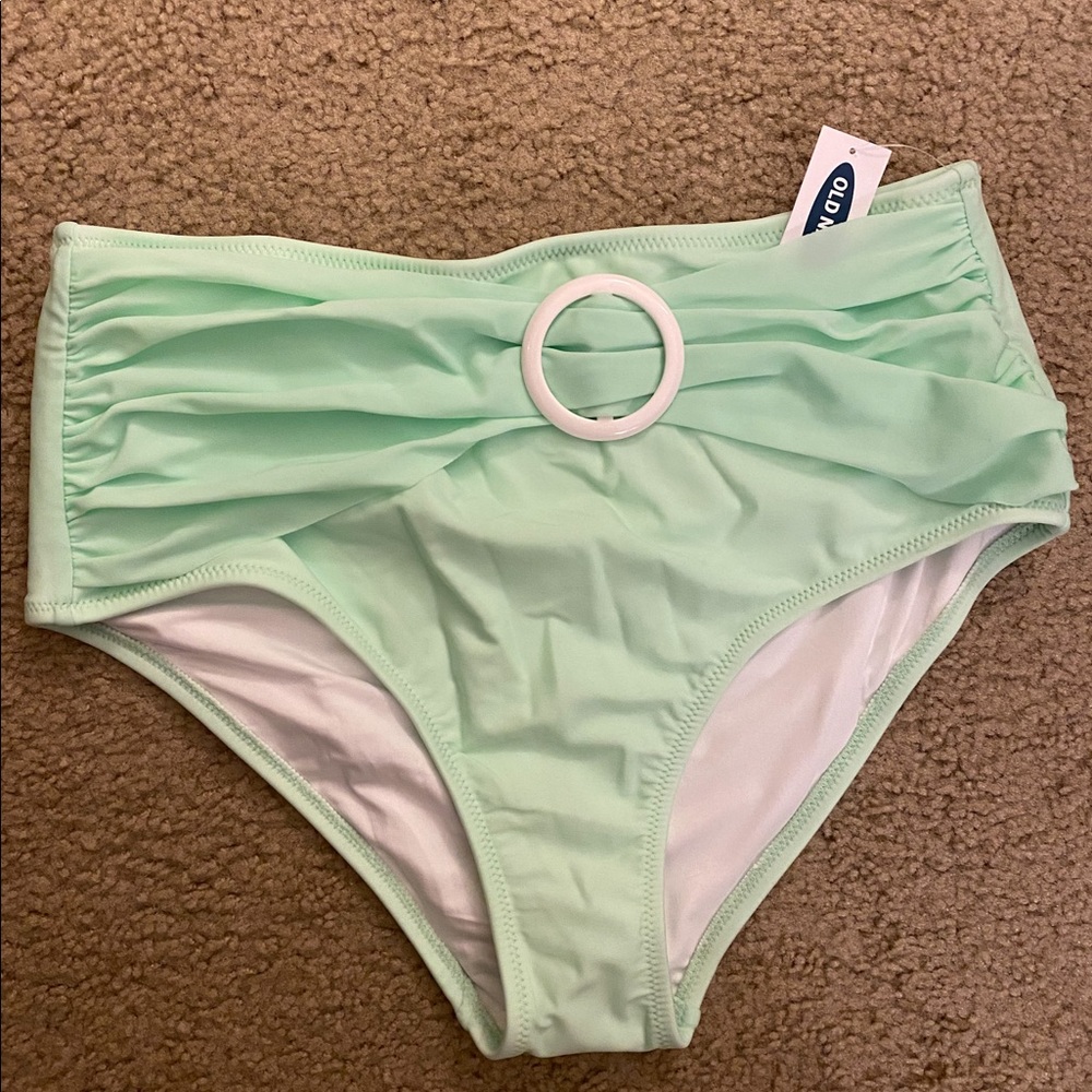 Old Navy High-Waisted Belted O-Ring Swim Bottoms